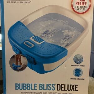 HoMEDICS Blue Bubble Bliss Deluxe Footbath